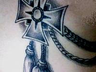 тату георгиевский крест на груди отрицаловские татуировки